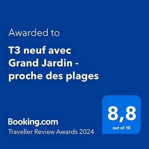  Appartement T3 Neuf Avec Grand Jardin - Proche Des Plages